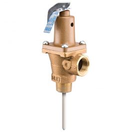 Watts 0121408 1" Automatic Reseating Temperature & Pressure Relief Valve 1808000 BTU 125 PSI 210°F