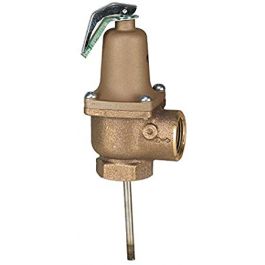 Watts 0121449 3/4" Temperature & Pressure Relief Valve W/3" Thermostat 150 PSI LF140S