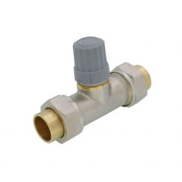 Danfoss 013G8044 Straight Thermostatic Radiator Valve Double Solder 3/4" Union Sweat