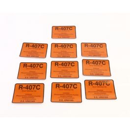 DiversiTech 04407 Refrigerant ID Label R-407C Pack Of 10