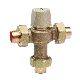 Watts 0559118 Thermostatic Mixing Valve 3/4" Union sweat LFMMV