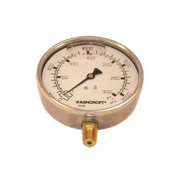 Ashcroft 1001008AL02L-0/300 4" Liquid Filled Pressure Gauge 0-300 PSI 1/4" NPT