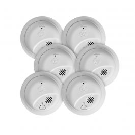 Resideo 1046859 10-Year Battery Smoke Alarm 6-Pack