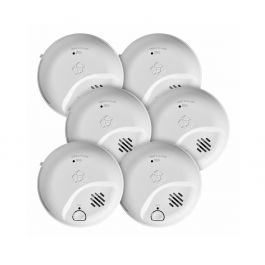 Resideo 1046873 Interconnect Hardwire 2-In-1 Smoke & CO Alarm W/Battery Backup Pack Of 6