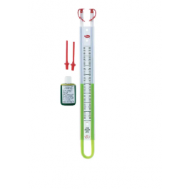 Dwyer Instruments 1221-12-W/M U-Tube Manometer W/ Clips 6-0-6"