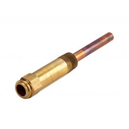 Resideo 123869A/B Copper Immersion Well Assembly 1/2" NPT 3" Insertion