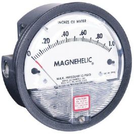 Dwyer Instruments 2001AV Differential Pressure Gauge 500-400 FPM 0-1" WC