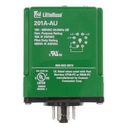Littelfuse 201A-AU Plug-In Voltage Monitor 3PH 190-480 VAC