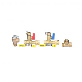 Navien Tankless Water Heaters 30012581A 3/4" Plumb Easy Valve Set W/Relief