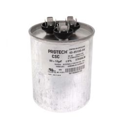 Rheem-Ruud 43-25133-34 Dual Round Capacitor 80-10 MFD 370V