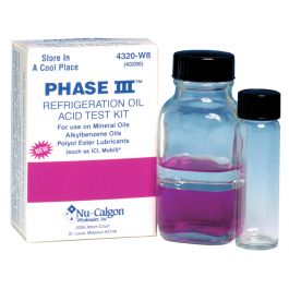 Nu-Calgon 4320-W8 Refrigeration Oil Acid Test Kit Phase III
