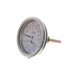 Weil McLain 510-218-080 Pressure Gauge 1/2" NPT 200 PSI 60°F-260°F