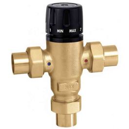 Caleffi 521409A 3-Way Thermostatic Mixing Valve 1/2" Sweat