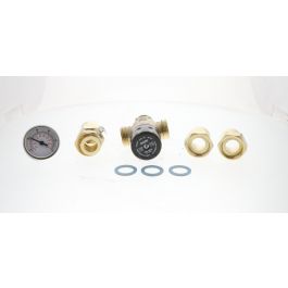 Caleffi 521619A 3-Way Thermostatic Mixing Valve 1" Sweat