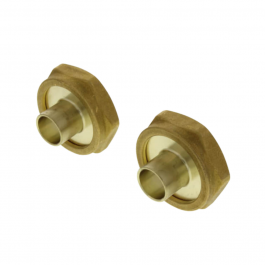 Grundfos 529913 1/2" Bronze Sweat Union Adapter Set
