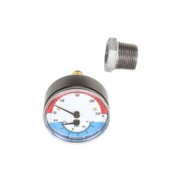 Bosch HVAC 5900076 Thermomanometer W/Locking Valve