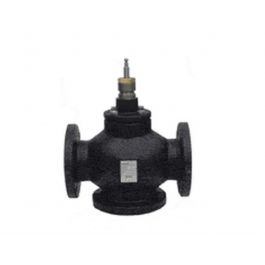 Siemens 599-06163 Flowrite 5" Flanged 3-Way Mixing Valve 250Cv Flanged Brass Trim