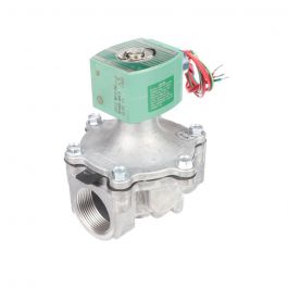 Asco 8215G70-12VDC Solenoid Valve N/C 1-1/2" NPT 0-25 PSI 12 VDC