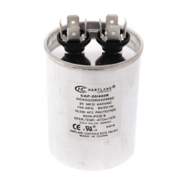 Hartland Controls CAP-20/440R Round Run Capacitor 20 MFD 370/440V