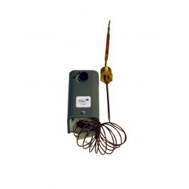 Johnson Controls A19AAC-63C SPDT Remote Bulb Temperature Control 100-350 °F 6' Capillary 1/4" X4-1/2" Bulb Fixed Differential
