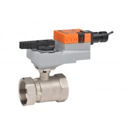 Belimo B225+LRB24-SR 1" 2-Way NSR Characterized Control Valve 2-10 VDC 30Cv 24V