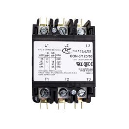 Hartland Controls CON-3/120/50 3-Pole Contactor 50A 120V