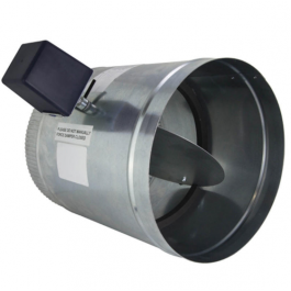 IO HVAC Controls D-08-PO Round 8" N/C Fresh Air Damper 24V
