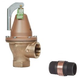 Watts F121549 1-1/2" Pressure Relief Valve 7,630,000 BTU 150 PSI