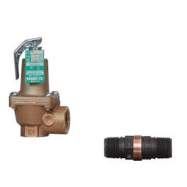 Watts F276050 Pressure Relief Valve 125 PSI, 5,370,000 BTU 1-1/4" FNPT