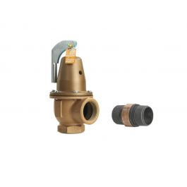 Watts F384442 Boiler Pressure Relief Valve 2" FNPT X 2-1/2" FNPT 10,700,000 BTU 75 PSI 740