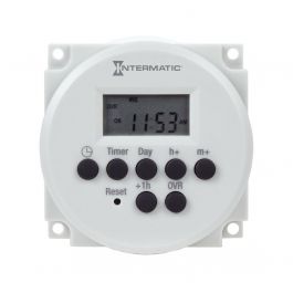 Intermatic FM1D20-LV-U 7-Day Mechanical Timer Module 12/24 VDC 24 VAC