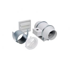 SOLER & PALAU KIT-TD100 Inline Fan Kit 4" TD-100 PG-100 PER-W