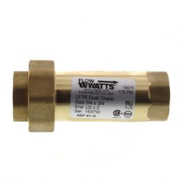 Watts LF7RU2-2 1" Lead Free Dual Check Valve 0072205
