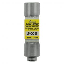 Bussmann Fuse LP-CC-15 Time Delay Fuse 15A 600 VAC/150 VDC