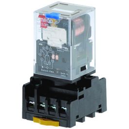 Omron MKS2PI-AC240 DPDT 8-Pin Relay Socket 10A 240 VAC