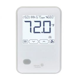 Johnson Controls NSB8BHN240-0 Temperature Humidity Sensor W/Display Logo White