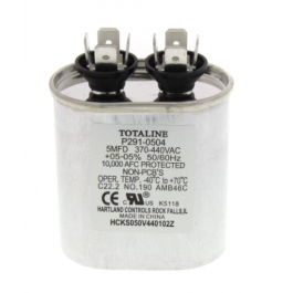 Carrier P291-0504 Oval Run Capacitor 5 MFD 440V