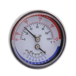 Trerice PTC14007 Tridicator 1/4" NPT 60°F-320°F 0-75 PSI