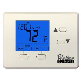 Robertshaw RS1100-72 Programmable Digital Thermostat 1-Heat 72°F