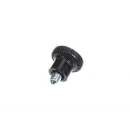 York S1-02924412000 Door Knob W/Black Long Collar & Magnetic Door