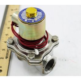 GC Valves S211XF02L7FG9 Solenoid Valve N/C S/S 1"NPT 5-200 PSI-Air, 5-150 PSI-Water