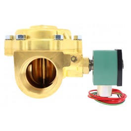 Asco 8210G103LF 2" N/O Solenoid Valve 5-125 PSI Air/Water 120VAC Lead-Free