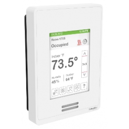 Schneider Electric (Viconics) SER8350A0B11 Line Voltage Room Controller FCU BACnet Humidity Sensor White