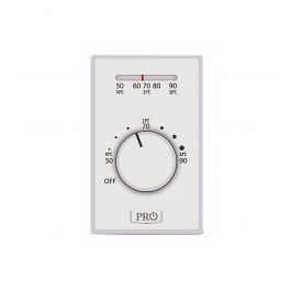 PRO 1 IAQ T501ML4 4-Wire Mechanical Line Voltage Thermostat Heat Only