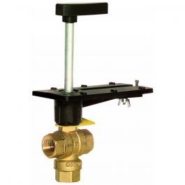 Honeywell VBN3ACPX0000 3-Way Brass Control Ball Valve 1/2" NPT 0.59Cv