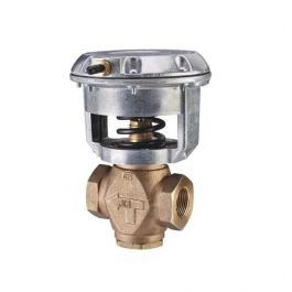 Johnson Controls VG7441GT+3008D 1/2" 2-Way N/C Globe Valve 4.6Cv 4-8 PSI Bronze