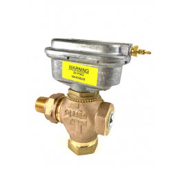Johnson Controls VG7551LS+3801B 3/4" Union Globe Valve Brass 3-6 PSI 7.3Cv