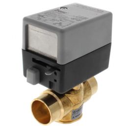 Caleffi Z56 1" Sweat Zone Valve W/Auxiliary Switch NC 24V 7.5 Cv